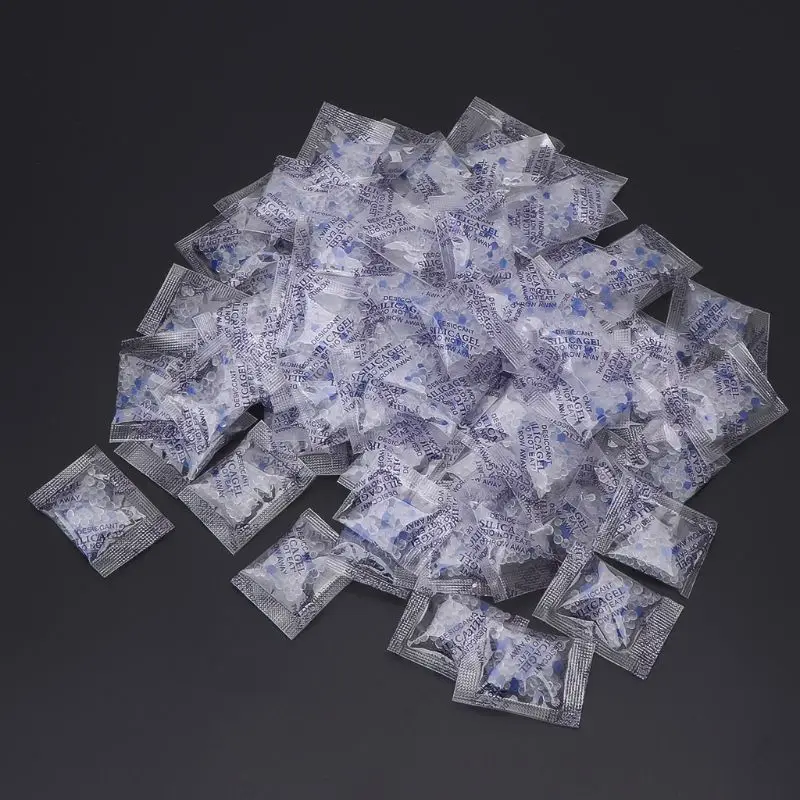 

C5AC 100 Packs 1g Silica Gel Desiccant Moisture Absorber Dehumidifier Drypack Non Toxic