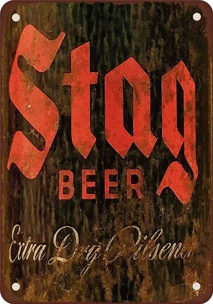 

Stag Beer Retro tin sign nostalgic ornament metal poster garage art deco bar cafe shop