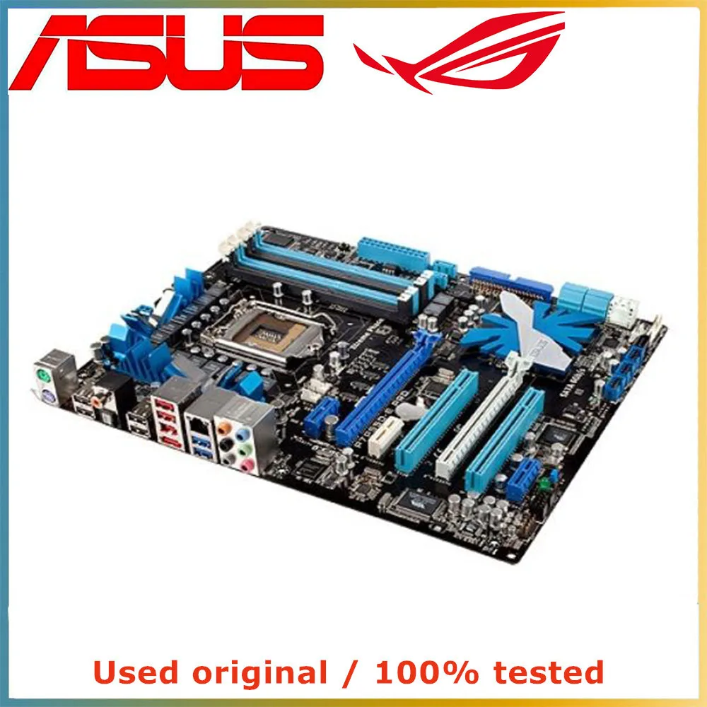 Для процессора Intel P55 LGA 1156 для ASUS P7P55D-E Pro Материнская плата компьютерная розетка