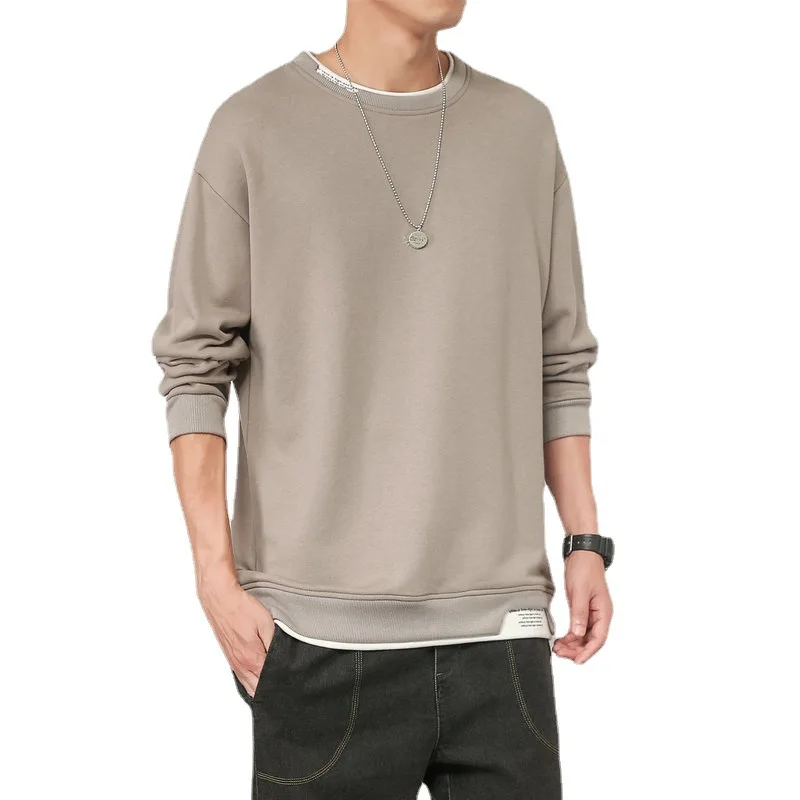

Sweater men's spring 2021 new trend wild fashion casual round neck shirt youth loose men's sweater