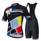 Новинка 2021 г., велосипедная команда FUALRNY Pro, Мужская веломайка с коротким рукавом, Джерси, летние дышащие комплекты одежды для велоспорта
