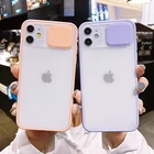 Защитный ударопрочный чехол для камеры для iPhone 13 Pro Max 12 Mini 11 X XR XS 7 8 Plus SE 2020 матовый прозрачный мягкий чехол