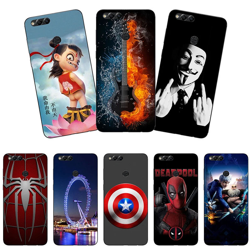 Мягкий чехол из ТПУ для huawei Honor 7X, чехол для телефона с принтом панды, силиконовый чехол для huawei Honor 7X X7, чехол на Honor 7X, чехол-бампер