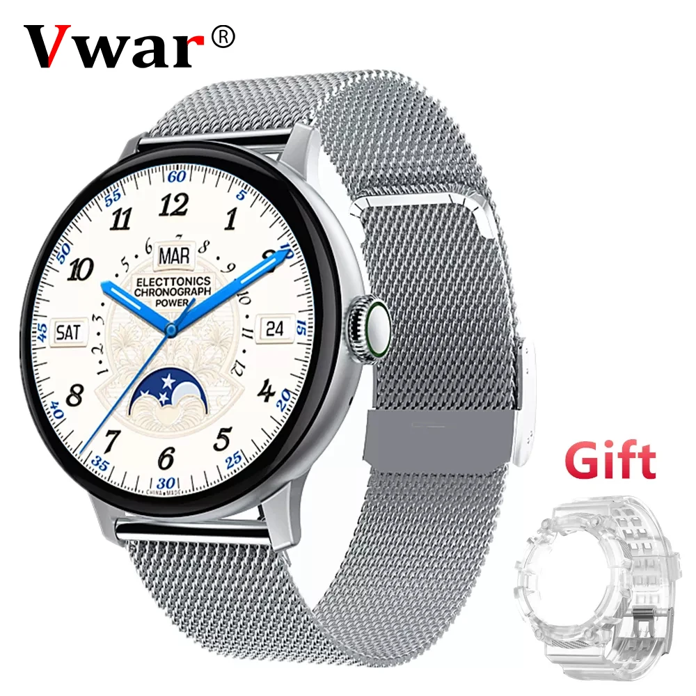 

Vwar, Беспроводные спортивные Смарт-часы для зарядки, мужские фитнес-трекер IP67, водонепроницаемые, для женщин, Bluetooth, для звонков, умные часы дл...