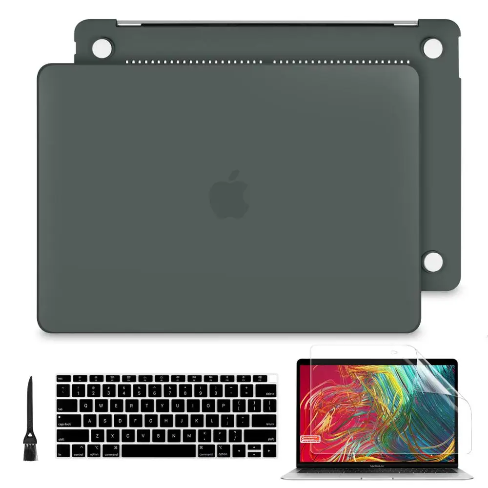 Новый чехол для ноутбука цвета Midnight Green для Macbook Air 13 2018 2019 Pro Retina 13 15 Touch bar модели A2159 A1989 A1932.