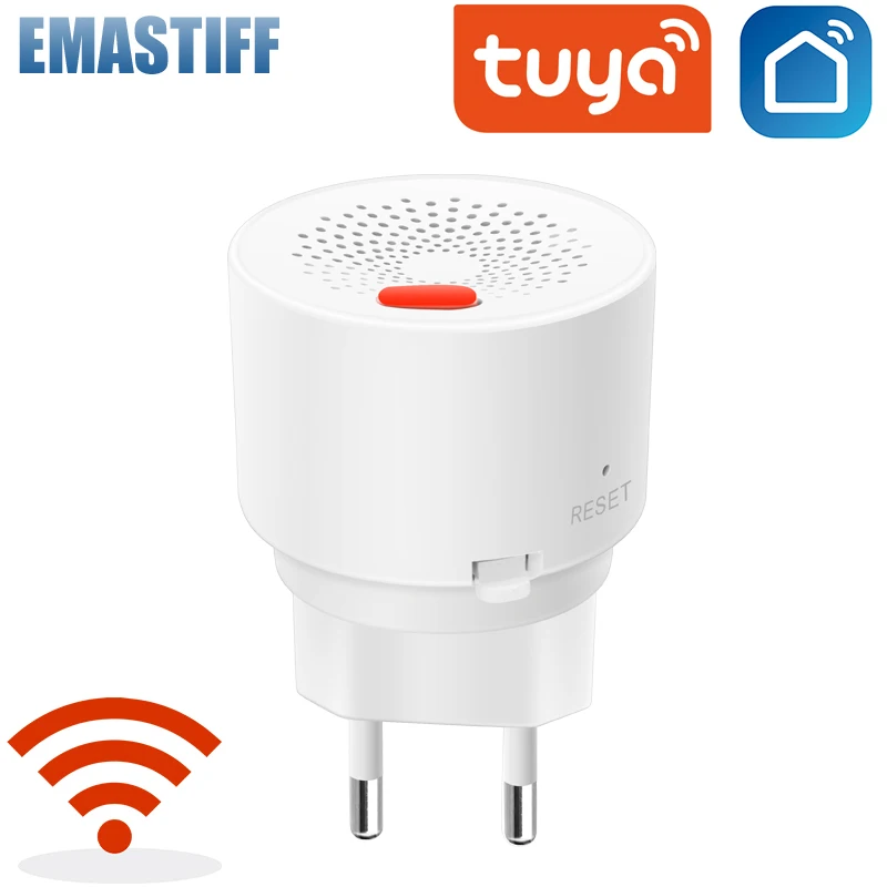 Датчик природного газа tuya с Wi-Fi умный бытовой детектор утечки сжиженного