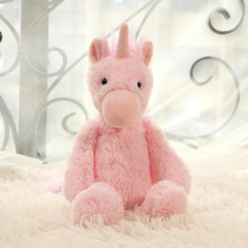 Милые плюшевые игрушки в виде розового единорога гигантские мягкие