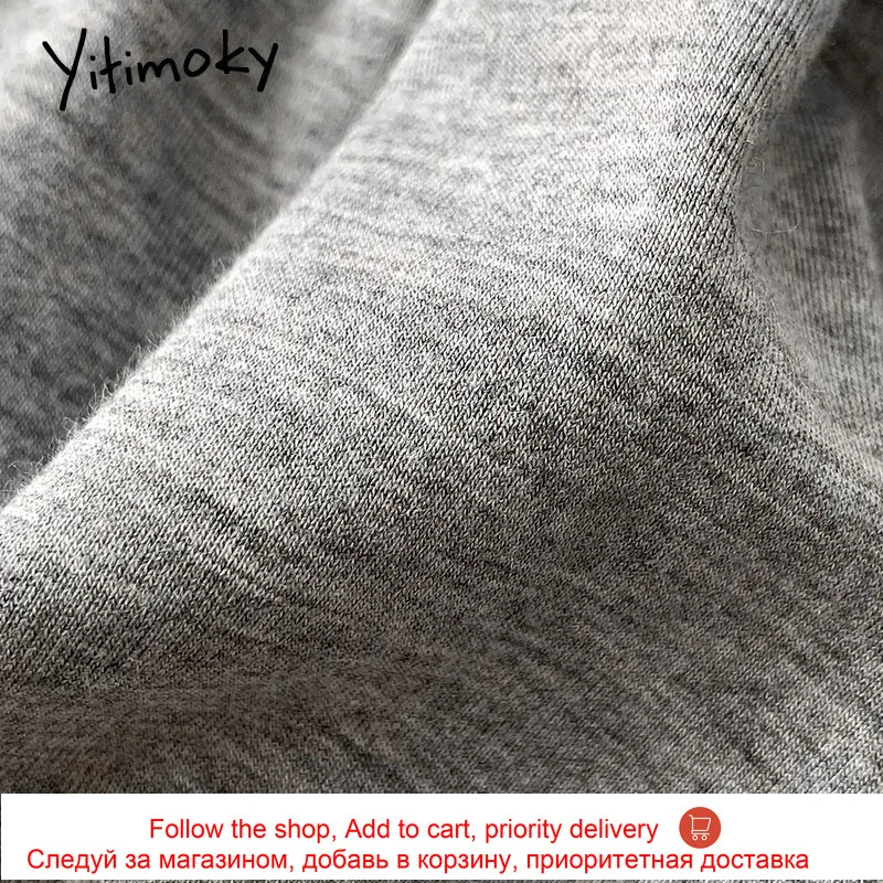 

Yitimoky Women Ankle-Length Pants High Waist Elastic Harem Pants Folds Pockets Bandage Summer 2021 New Korean Casual Fashion