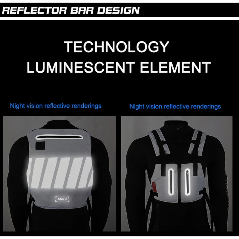 Многофункциональный светоотражающий велосипедный жилет тактический