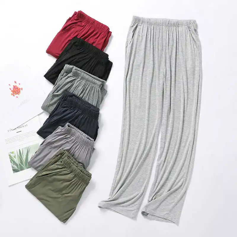 

New Men's Trousers Thin Section Spring and Summer Home Pants Men's Plus Size Home Pants Casual Trousers Pants