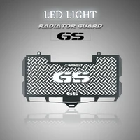 radiator grille guard cover led light protector tank net grill protection for bmw f650gs f 650gs f650 gs f700gs f800gs 2008 2018