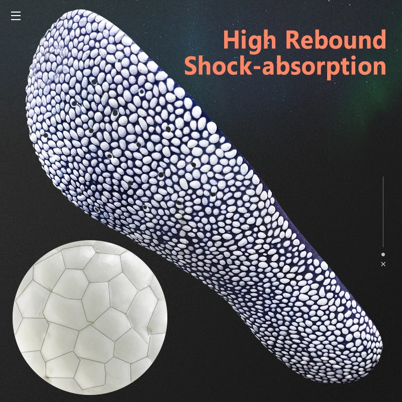 BANGNI Relax Sport Running Insoles Light Soft Shoe Pads Comfort Shock Absorb Popcorn Massage Inserts Care Feet for Men Women