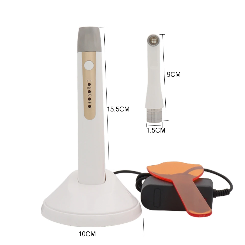Dental 1 Second LED Curing Light Wireless Cordless Curing Lamp Machine High Power 10W 2200mah Large Capacity Dentistry Equipmen