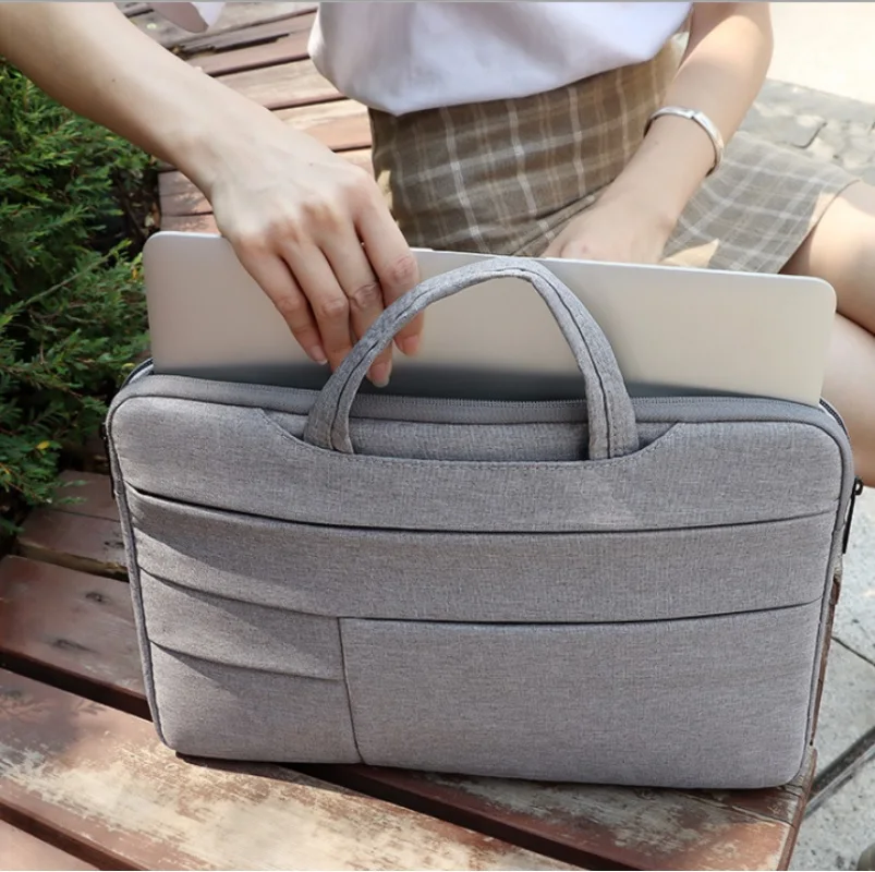 13 14 15 6 notebook laptop bag sleeve bag waterproof polyester apple macbook case huawei pro notebook case briefcase handbag free global shipping