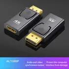4K 1080P DP в HDMI-совместимый адаптер для компьютерного монитора конвертер с золотымникелированным штекером DisplayPort в HDMI-совместимый