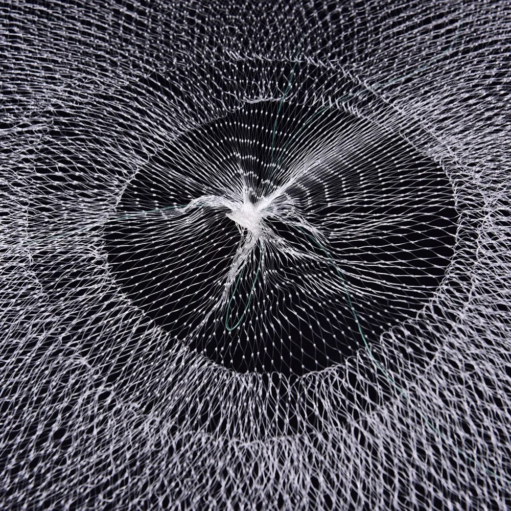 Складной круглый металлический Рамки нейлоновая сетка Краб Crawdad Креветки Белый