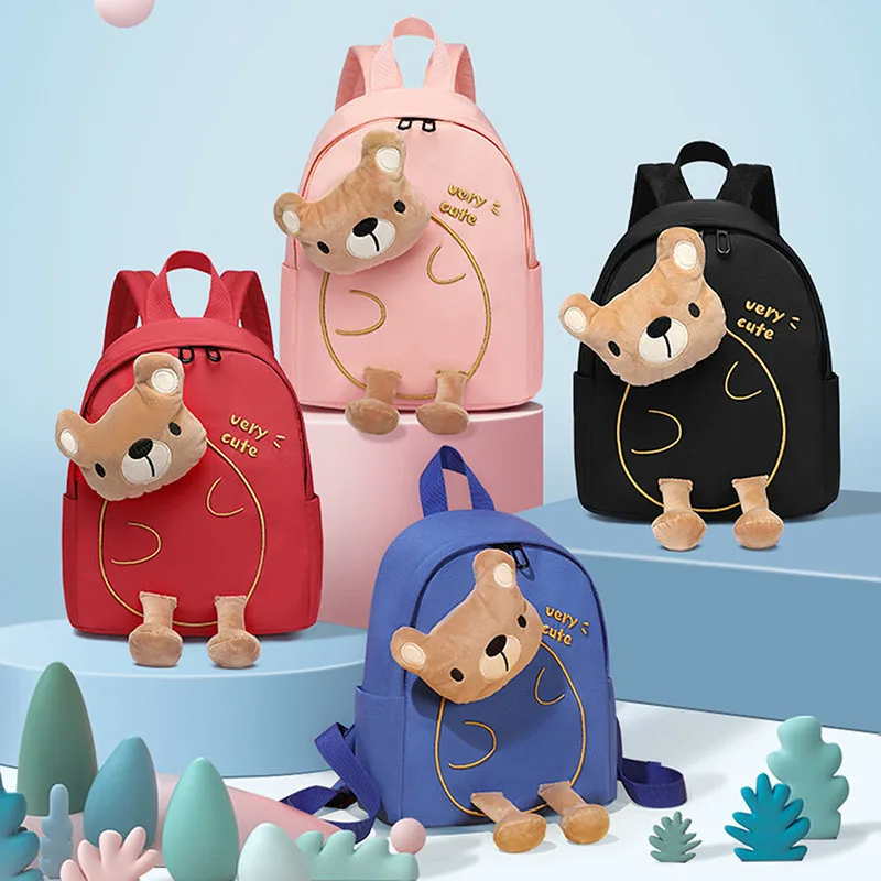 

Милый рюкзак с мультяшным медведем, детские сумки, модная детская сумка для дошкольного возраста, легкая Повседневная сумка для книг для ма...