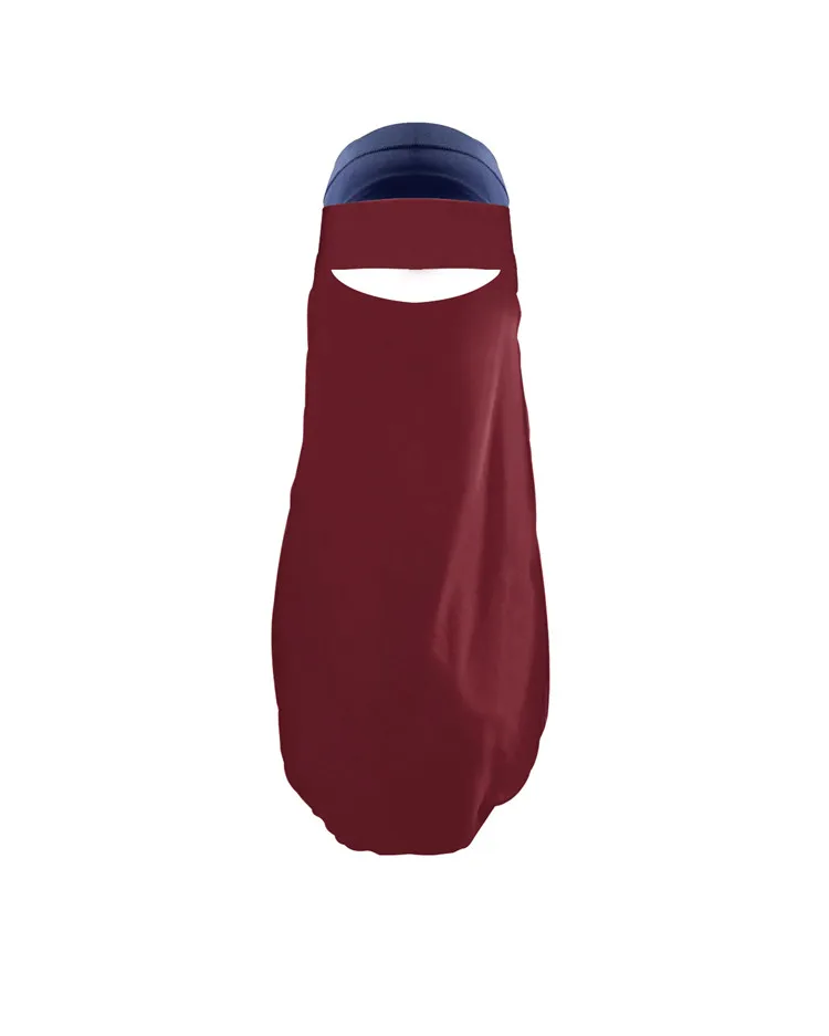 

Women Muslim Niqab Burqa Bonnet veil Modest Wear Hijab Single Layered Amira Islamic Face Cover Burqa Arab Prayer Hijabs Scarf