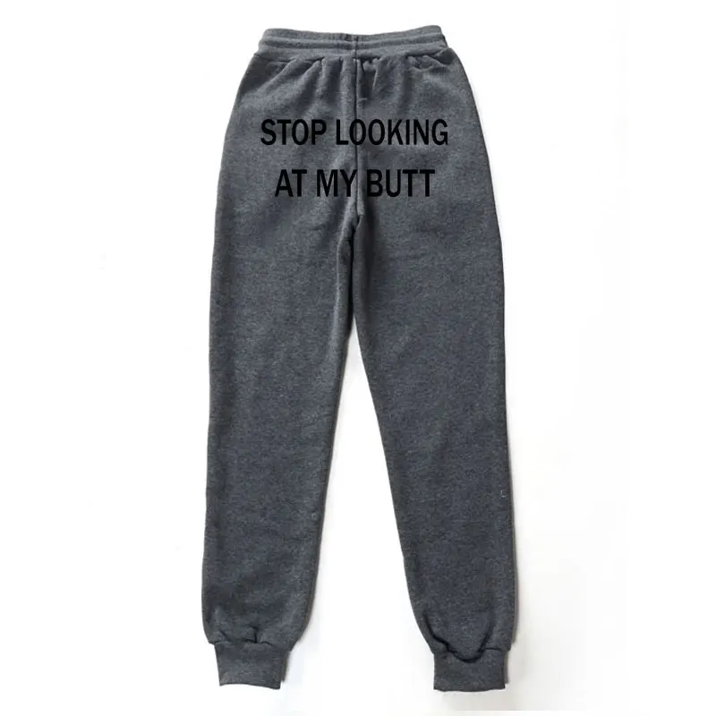Женские спортивные брюки с надписью STOP Look MY DUTT Джоггеры в стиле хип хоп