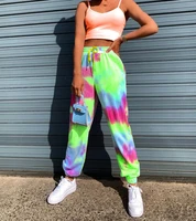 dimi womens tie dye rainbow joggers ladies casual jogging bottoms tracksuit trousers
