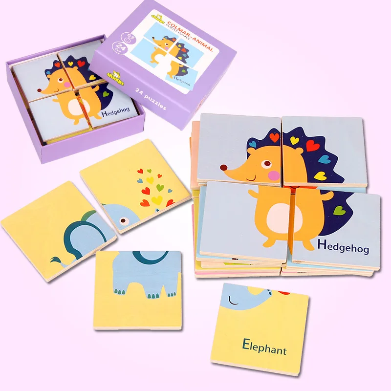 Детский обучающий 3D пазл игрушка большой познание 4 предмета|Пазлы| |