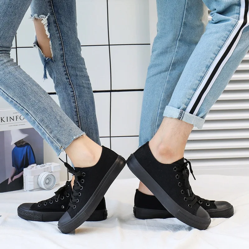 Классические парусиновые туфли мужская обувь на плоской подошве женские