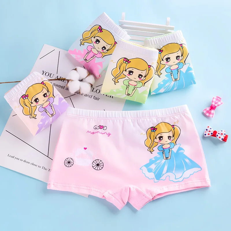 6 шт./лот 2020 лидер продаж детское нижнее белье для девочек милые трусики из 100%