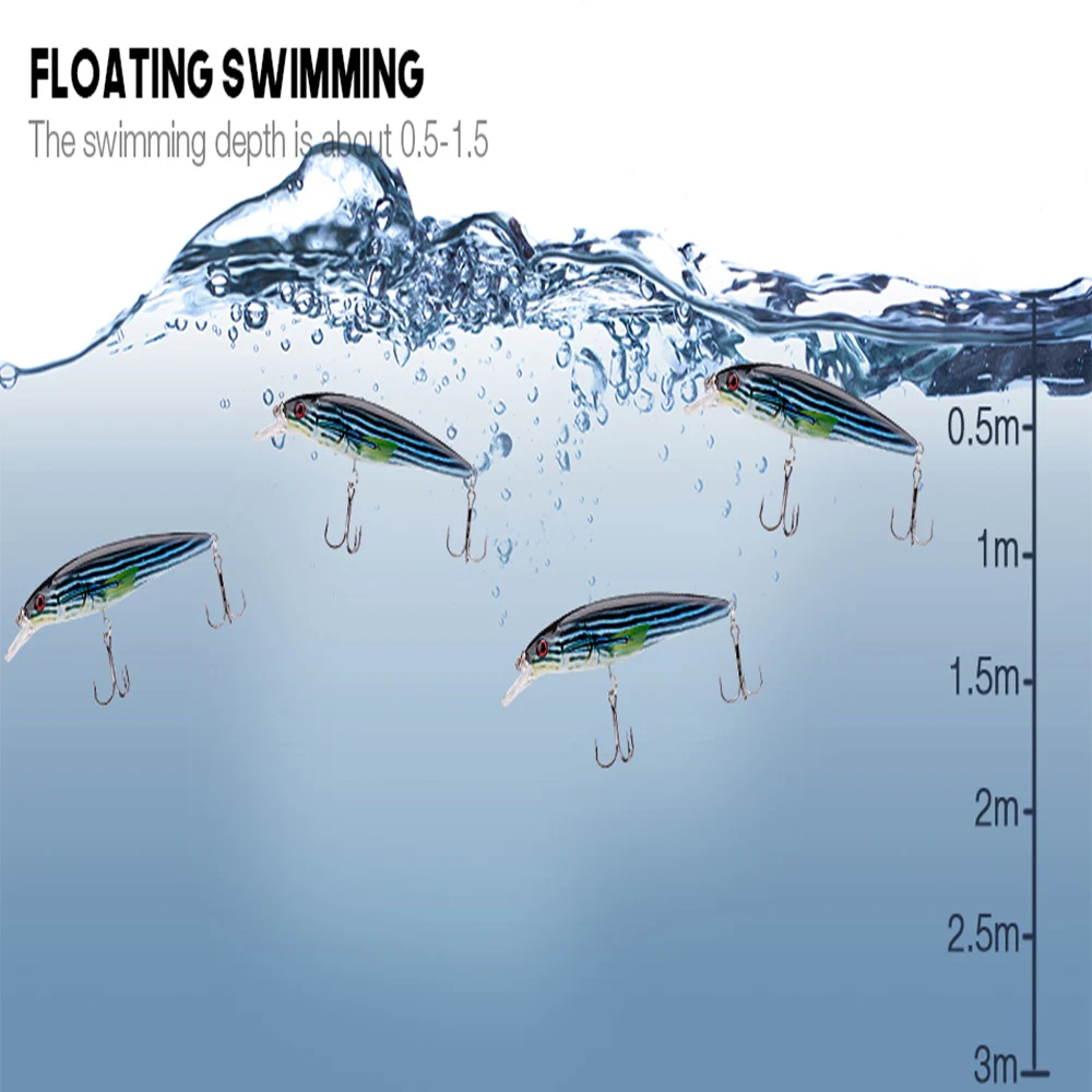 1pcs Minnow Fishing Lures Artificial Hard Bait 11cm 13g Sinking Wobbler Crankbaits Carp Bass Predator Fishing Tackle Pesca