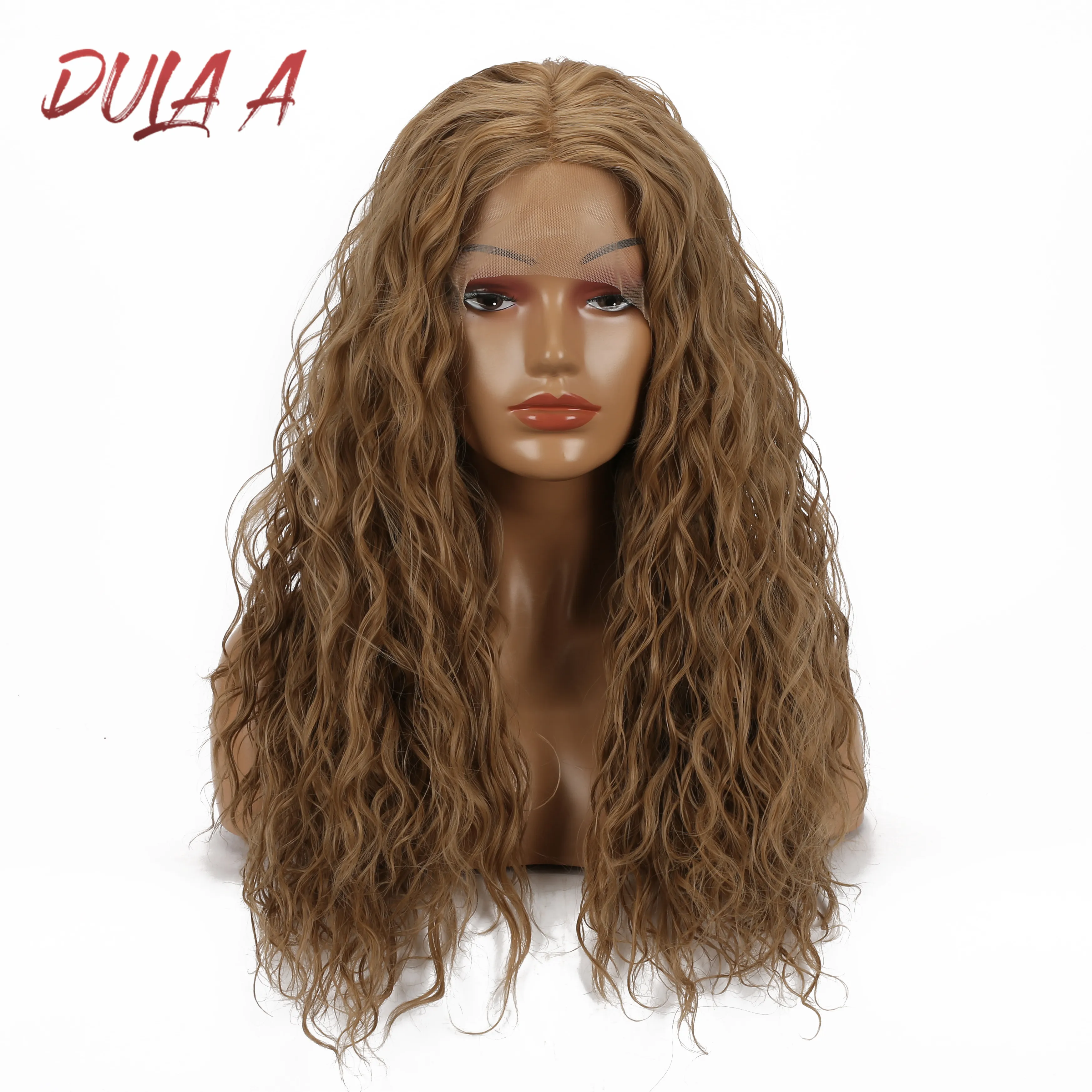 Парик для косплея чернокожих женщин синтетические на сетке спереди длинные