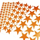 357 см высечка оранжевого цвета звезда наклейки на стену матовая виниловая наклейка для детской комнаты домашнее украшение настенные художественные наклейки сделай сам