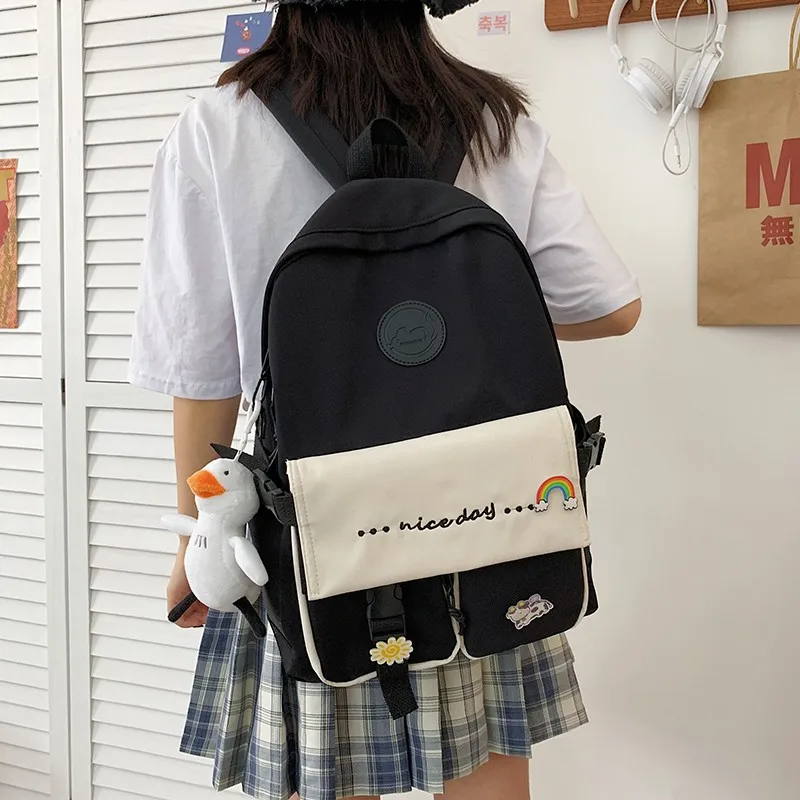 2021 летние модные рюкзаки для женщин, нейлоновые водонепроницаемые школьные рюкзаки, светильник дорожные сумки