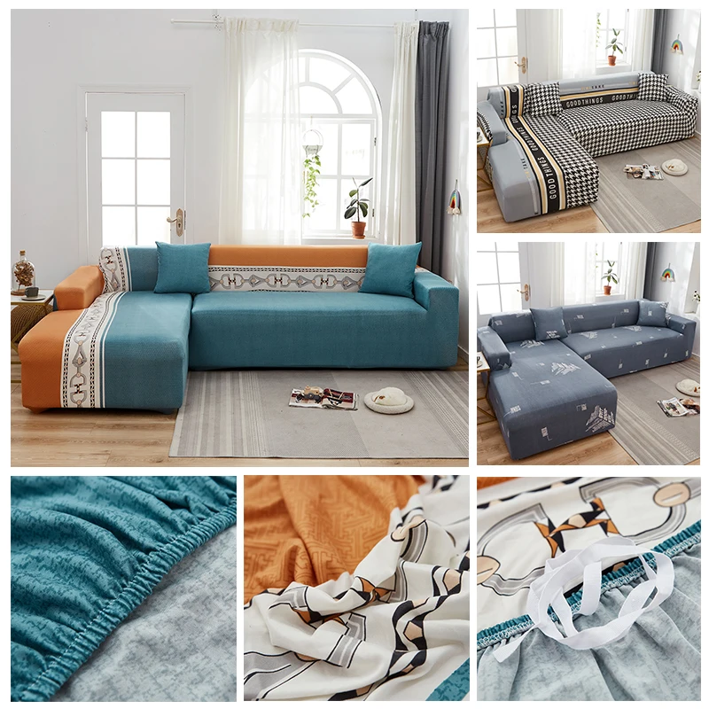 

XAXA Stretch Plaid Sofa Slipcover Elastic 1/2/3/4-Seater Sofa Covers For Living Room Sofa Chair Couch Cover Home Decor