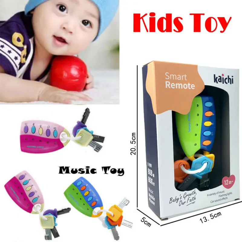 Baby Toy Musical Car Key Toy Smart Remote Car Voices Pretend Play Education Toy tiaojia kids lab set Holiday DIY Decorations