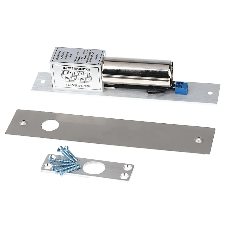 Электрический дверной замок с откидным болтом постоянный ток 12 В магнитный