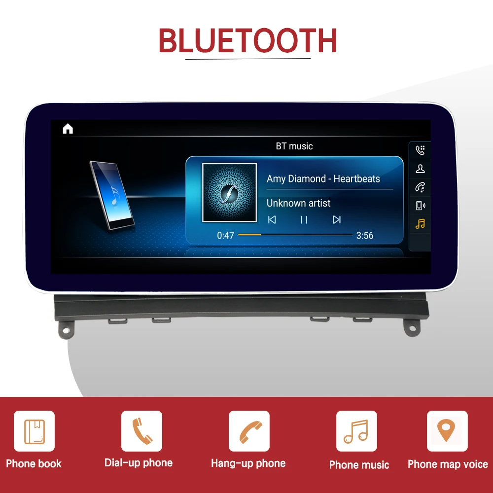 Синий антибликовый Android 10 0 4 + 64G Автомобильная Мультимедийная система