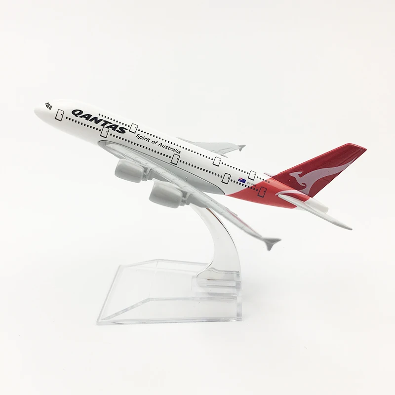 16 см 1/400 Масштаб литья под давлением Airbus Qantas A380 Airways Boeing B747 400 модель самолета