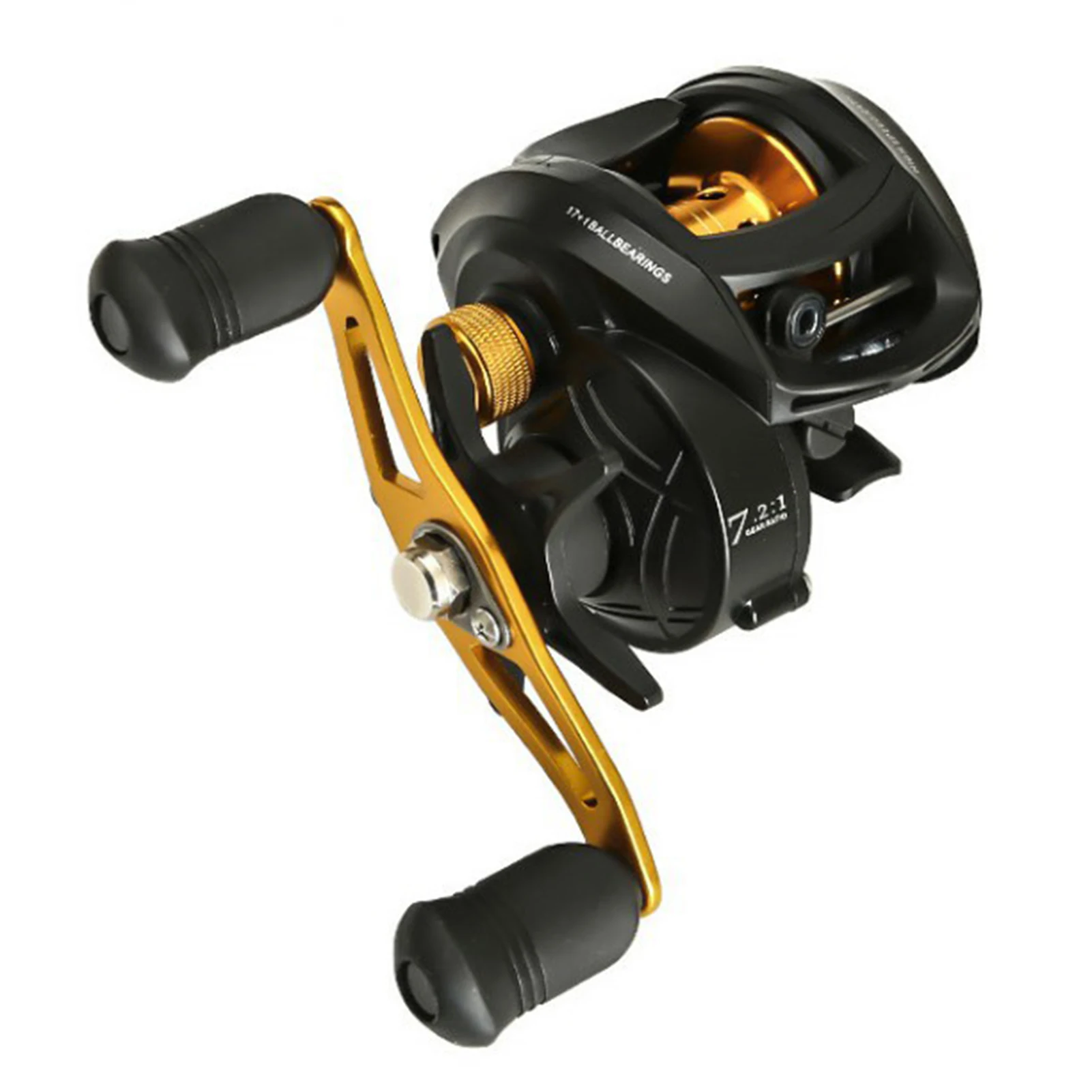 

Metal Spool Baitcasting Reel 8kg Max Drag 7.2:1 High Speed Gear Ratio Saltwater Freshwater Fishing Wheel Fishing Reel