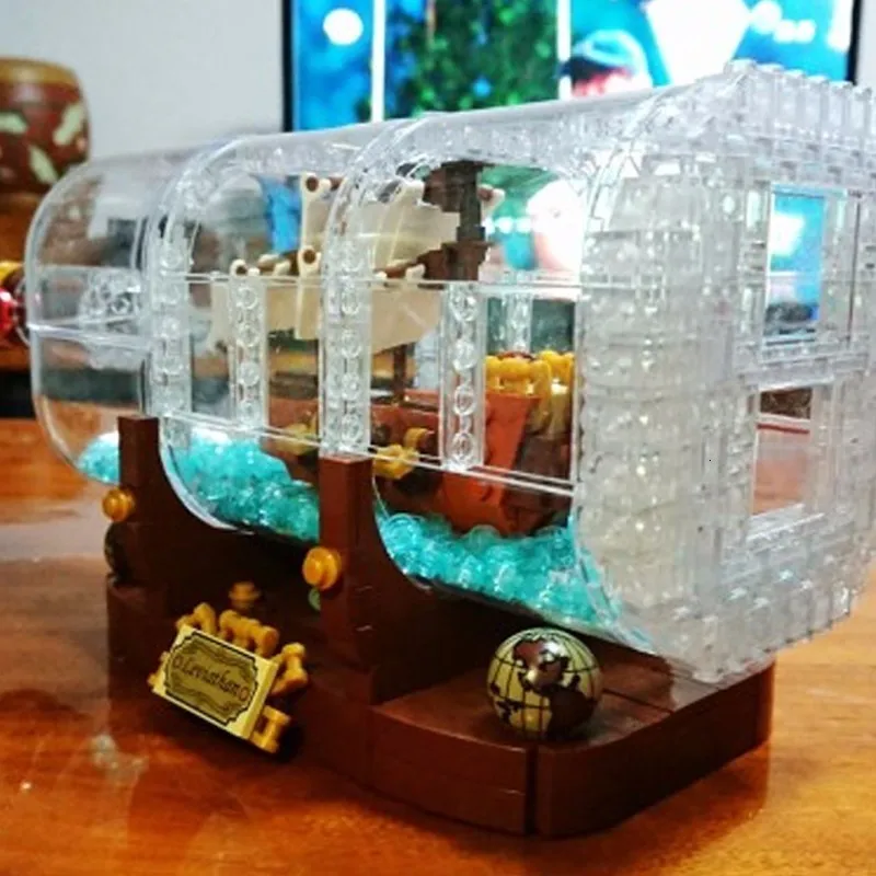 83029 1078 шт. Technic Idea корабль лодка в бутылке совместимый 21313 строительные блоки кирпичи игрушки для детей 16051