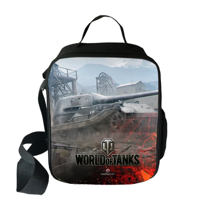 Game World Of Tanks Lunch Bag Women Men Picnic Camping Thermal Insulated Bag Student School Food Storage Bag