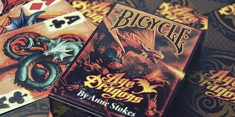 Велосипедный спорт возраст Of Dragons игральные карты магические anne сток Палуба