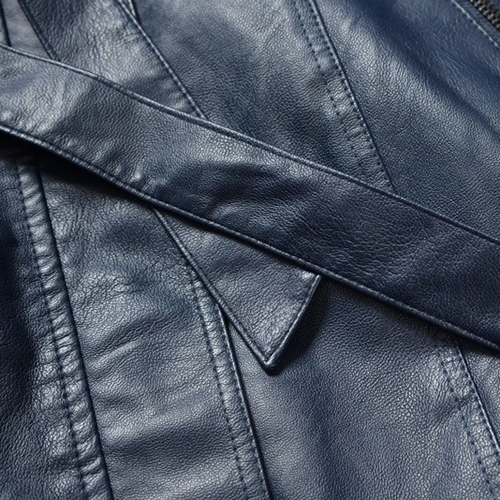 

New Product Women Casual Winter Slim Zipper Long Sleeve Long Bandage Jacket Warm Coat Fashion Style Fashion