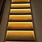 16 шагов, теплый белый свет, 0,5 м, освещение лестницы со светодиодной лентой-подключи и работай