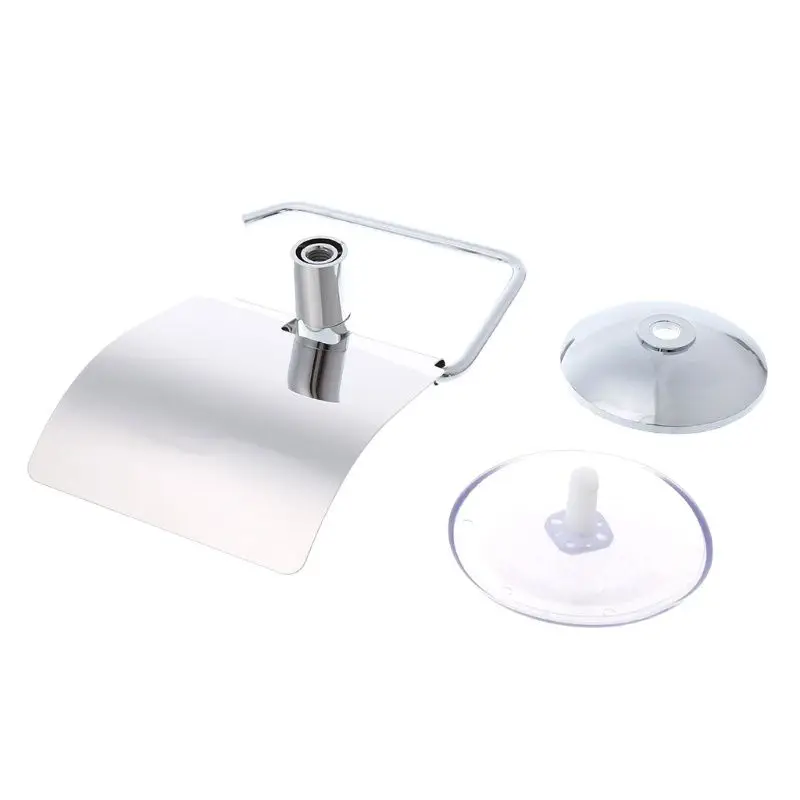 

Bathroom Toilet Roll Paper Holder Vacuum Suction Cup Stainless Steel Wall Mount