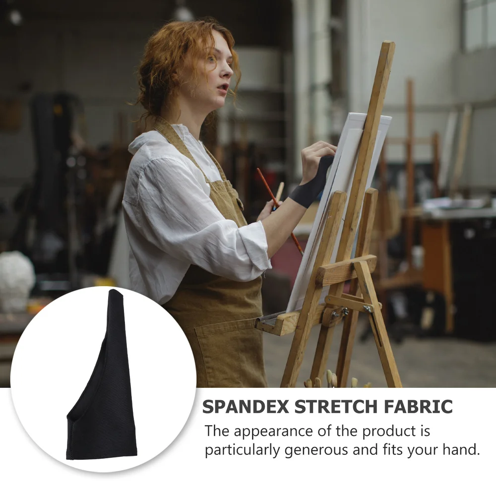 

4PCS Professional Artist Glove Durable Graphics Drawing Glove with One Fingers