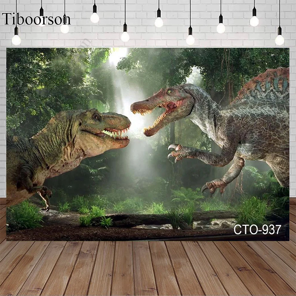 

Фон для фотосъемки с изображением леса Юрского периода