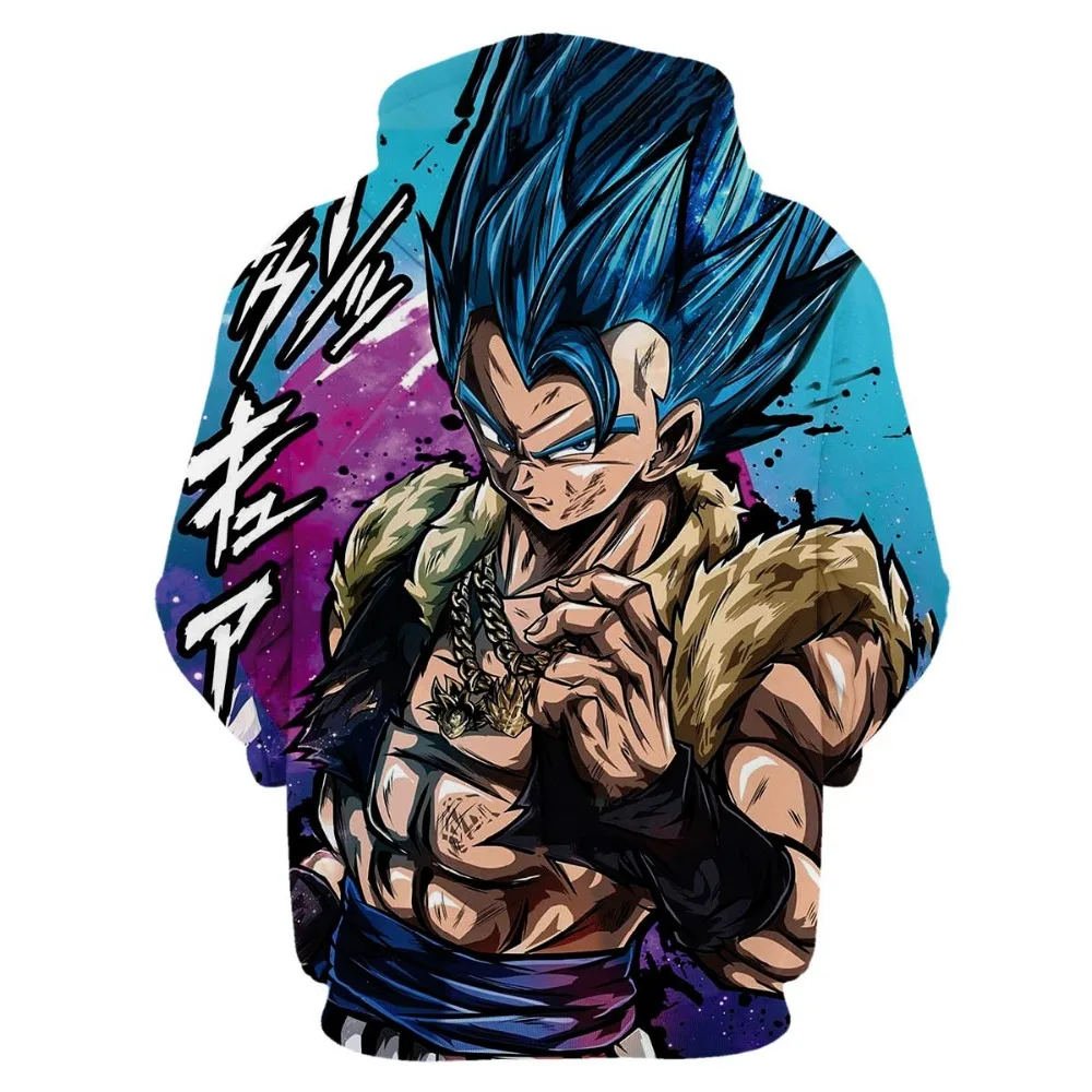 Аниме Dragon Ball Z толстовки с капюшоном и карманами Kid Goku 3D толстовки пуловеры с капюшоном для мужчин и женщин верхняя одежда новые толстовки с капюшоном