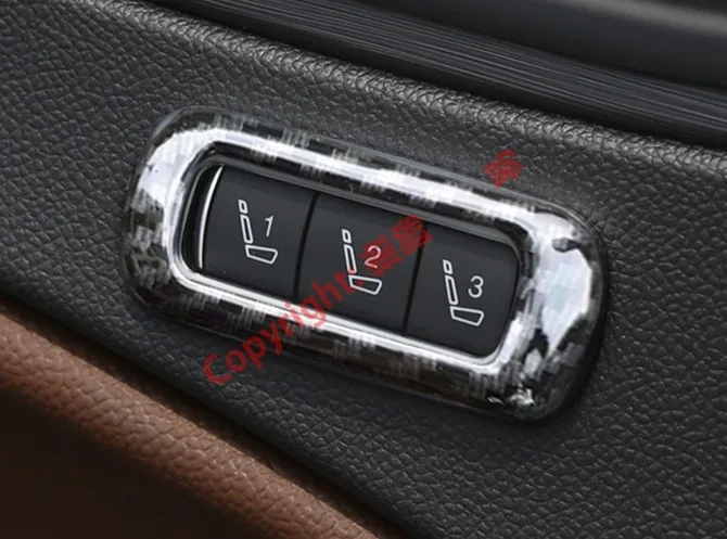 

Carbon Fiber Style Interior Seat Adjustment Switch Knob Button Cover Trim For Alfa Romeo Stelvio 2017 2018 2019