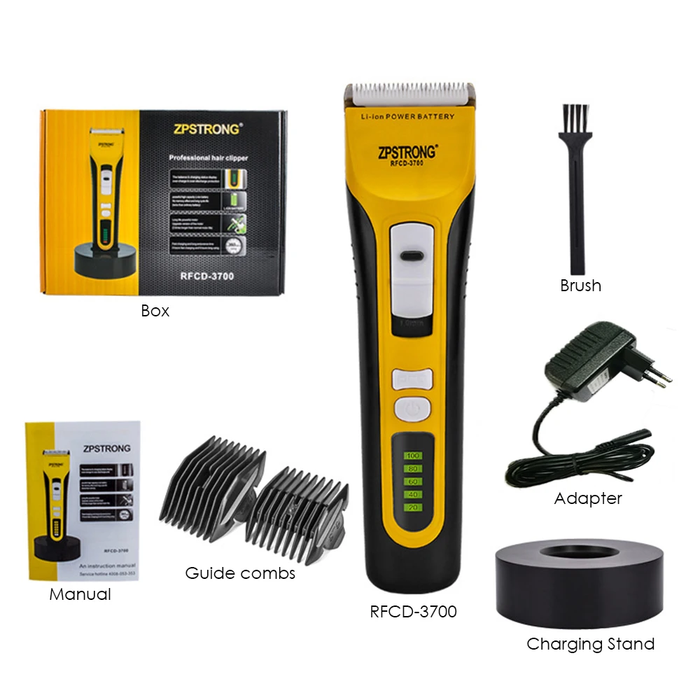 

Professional Hair Trimmer Rechargeable hairclipper Adult Hair Clipper Electric Cutter Beard Shaving Hair cut machine for men