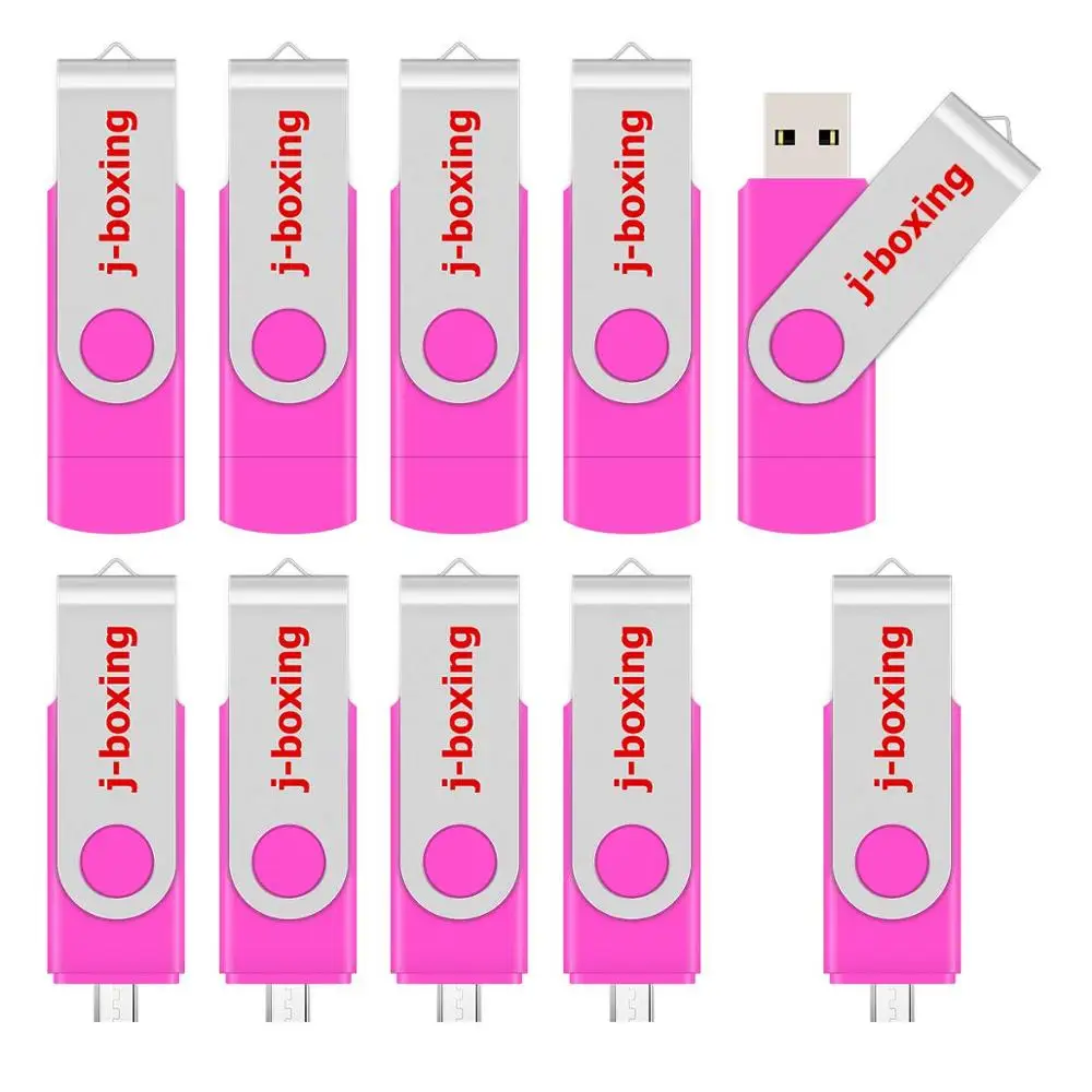 USB флеш накопитель J boxing OTG 16 ГБ 32 флешка 64 8 поворотный Micro 2 0 карта памяти для