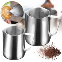 coffee latte milk frothing jug stainless steel barista pitcher milk frother pitcher with latte art needle coffee accessories